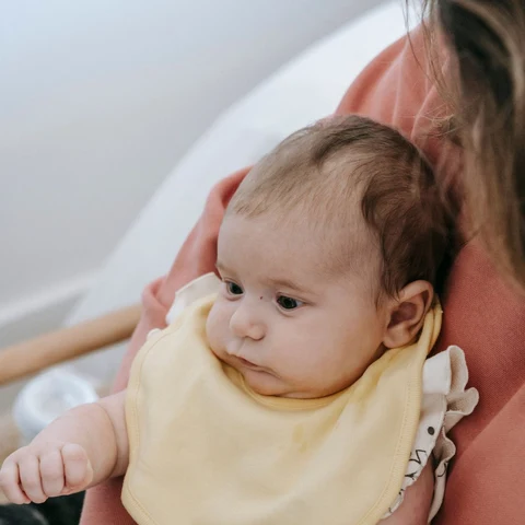 Organik Pamuk Mama Önlüğü, Sarı