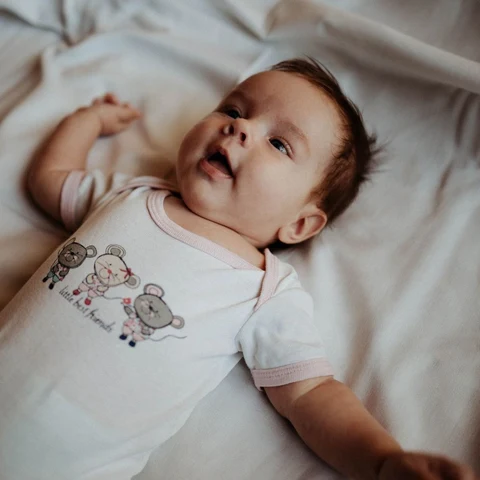 Organik Pamuk Çıtçıtlı Body, Ekru